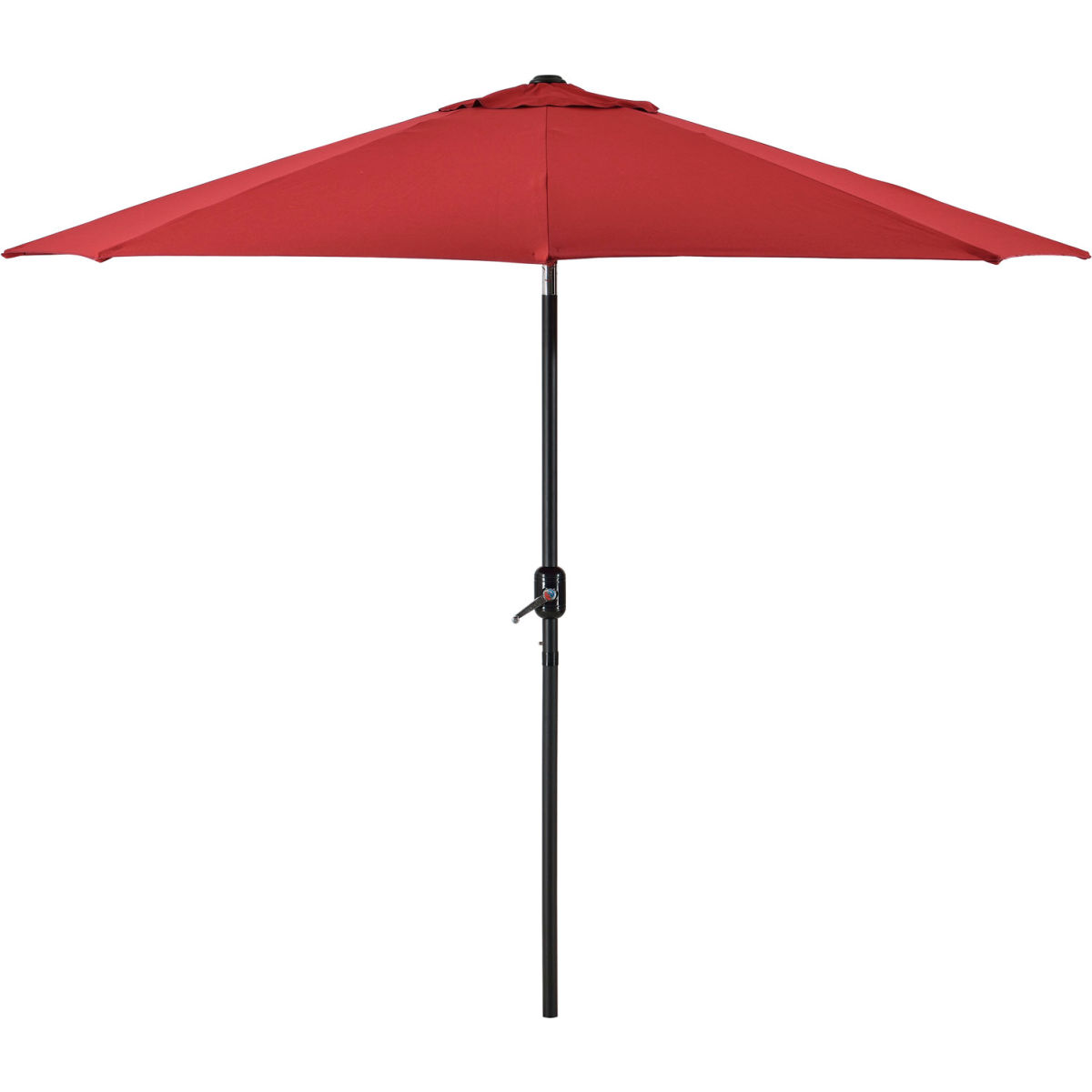 Picture of Global Industrial 262070 8.5 ft. Tilt Mechanism Olefin Outdoor Umbrella&#44; Red