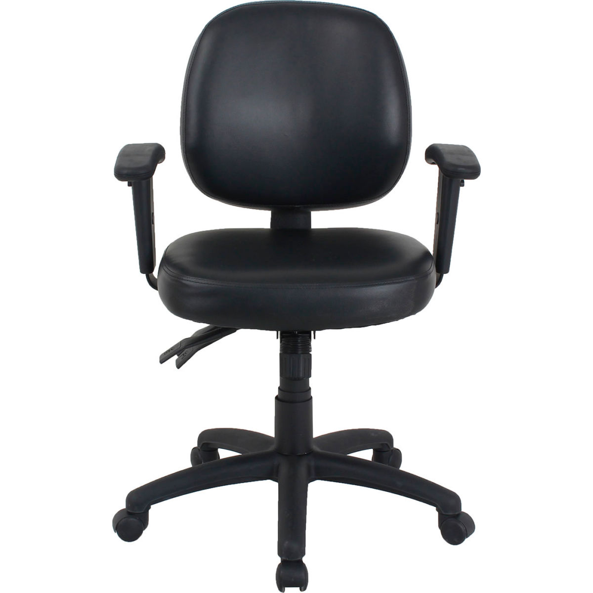 695506 Interion 24-7 Vinyl protective Task Chair with Mid Back - Black