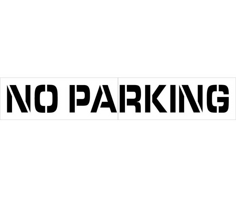 1571100 Parking Lot Stencil - No Parking - 67 x 8 in.