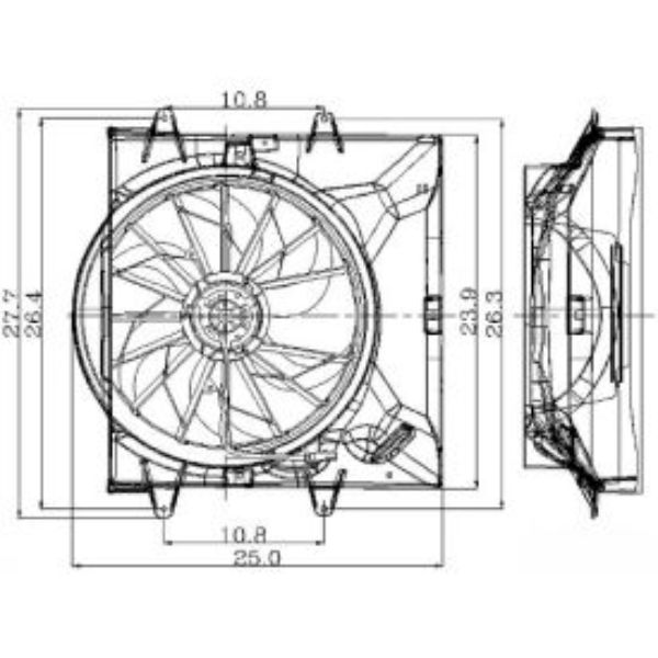 B2740939 2811479 Engine Cooling Fan Assembly