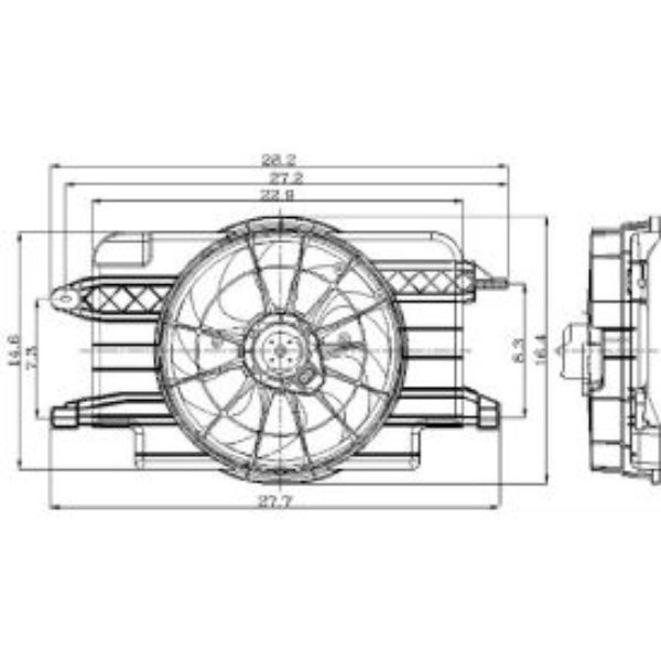 B2740162 2811497 Engine Cooling Fan Assembly