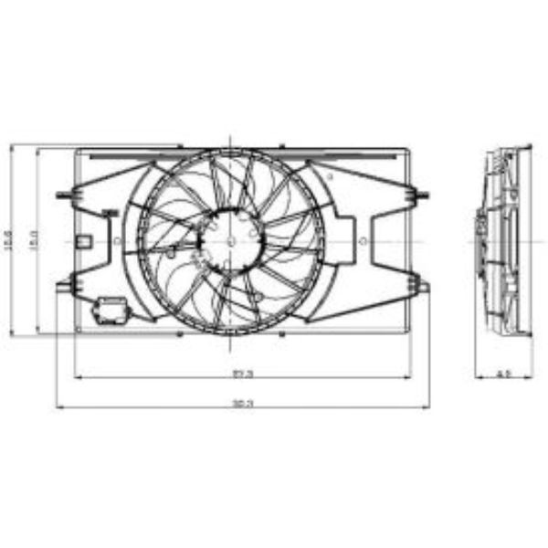 B2741444 2811568 Engine Cooling Fan Assembly