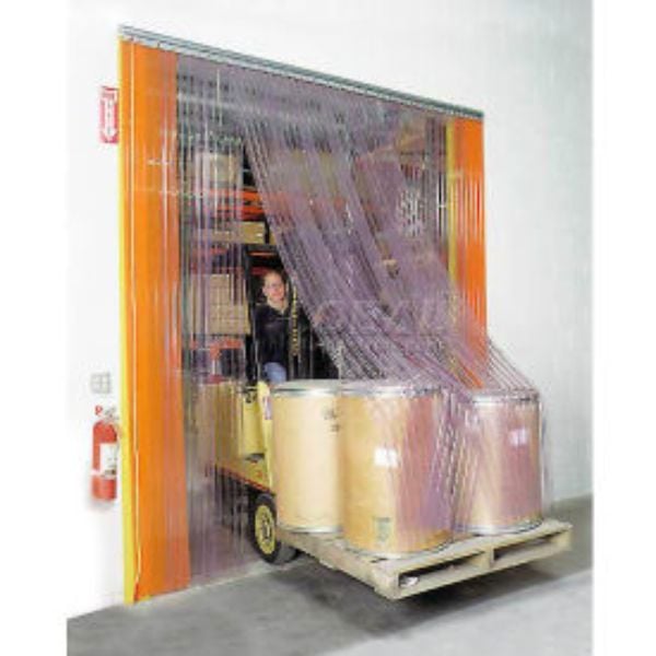 Picture of Global Industrial 786117 Scratch Resistant Strip Door Curtain - 6 x 9 ft.