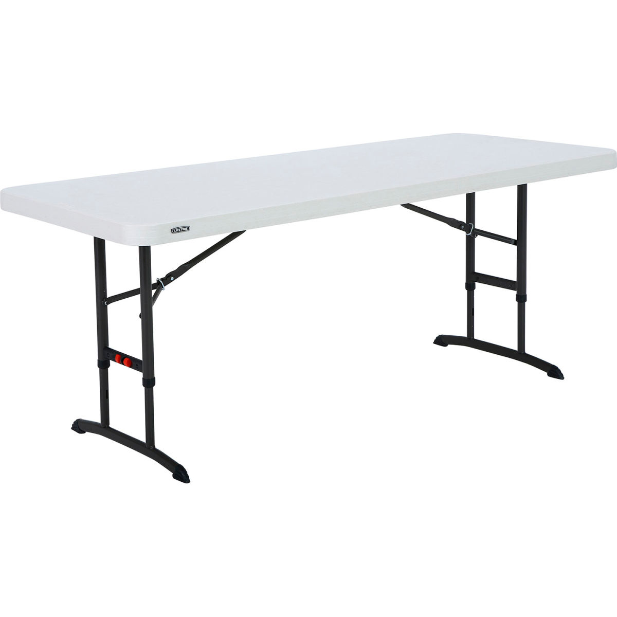 277448 Commercial Adjustable Height Folding Table, Almond - 30 x 72 in.