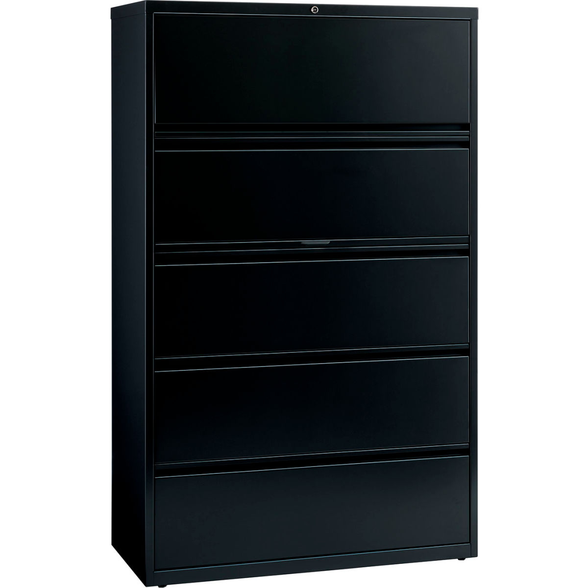 42 in. HL10000 Series Lateral File with 5-Drawer - Black