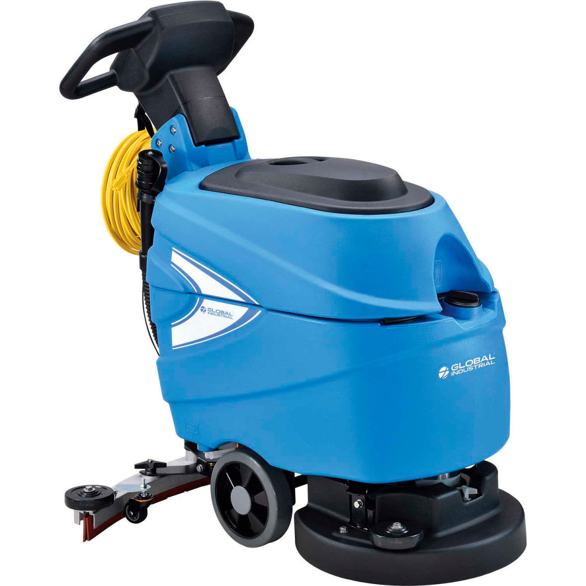 Electric Walk-Behind Corded Auto Floor Scrubber with 17 in. Cleaning Path