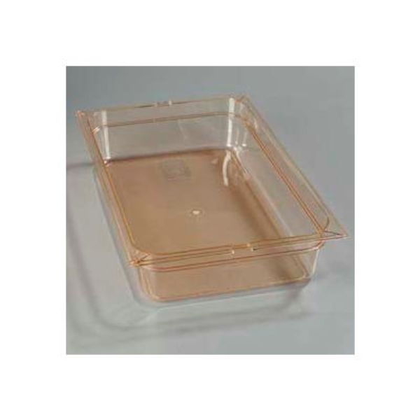 Picture of Carlisle Sanitary Maintenance B637812 4 in. 1040113 Topnotch Full-Size Pan, Amber - 20.75 x 12.75 in.
