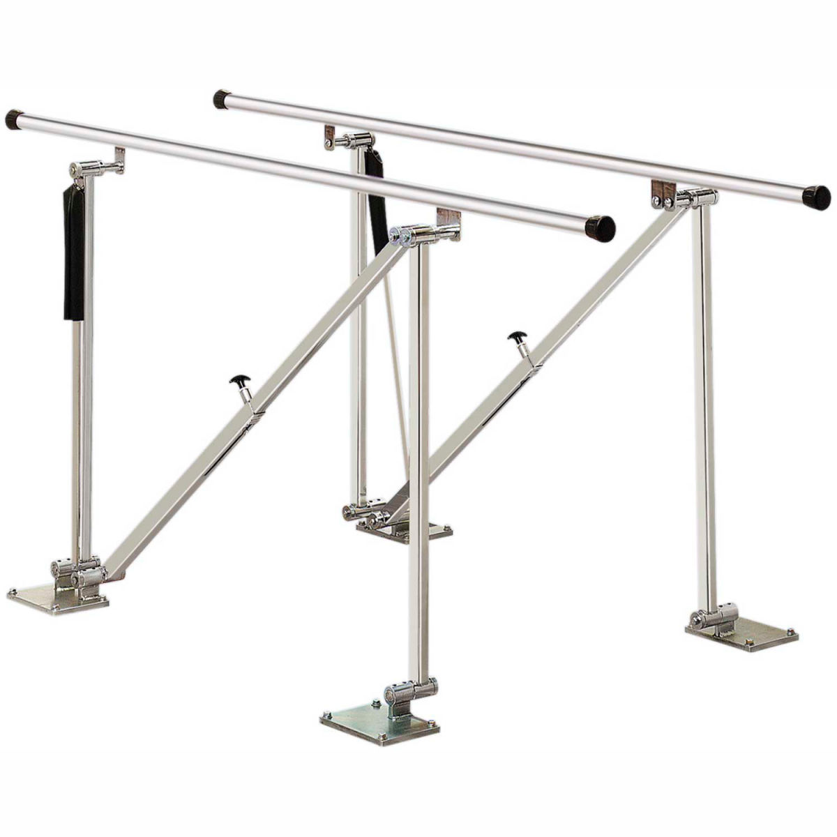 B2140328 10 ft. Deluxe Floor Mounted Parallel Bars, Height Adjustable -  Fabrication Enterprises