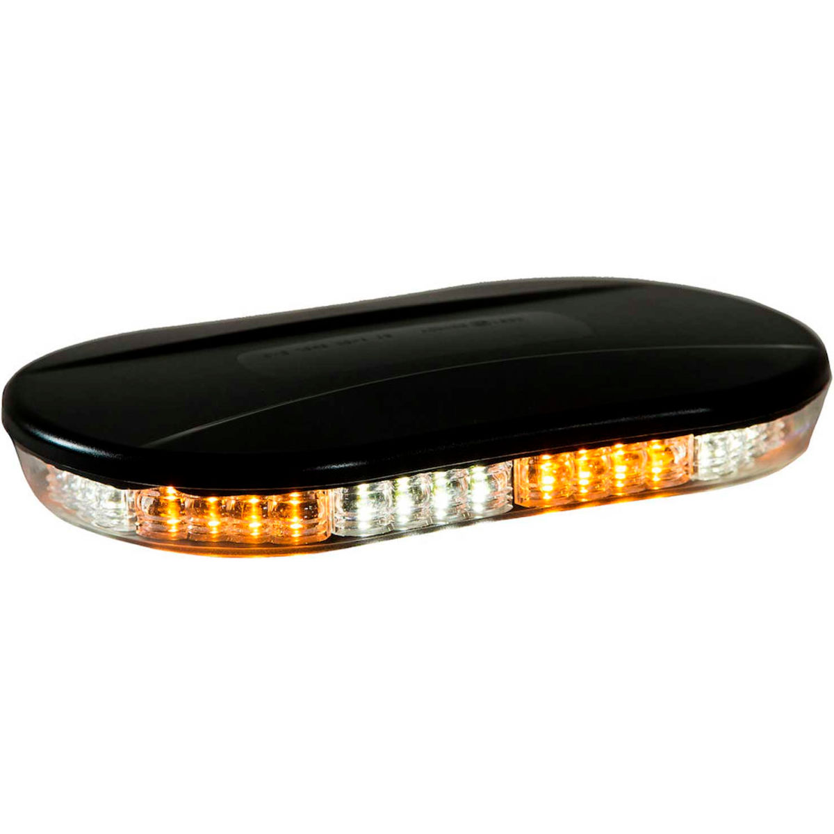 B2262804 Amber & Clear Oval Mini Light Bar with 40 LED - 9.875 x 6.75 x 1.625 in.