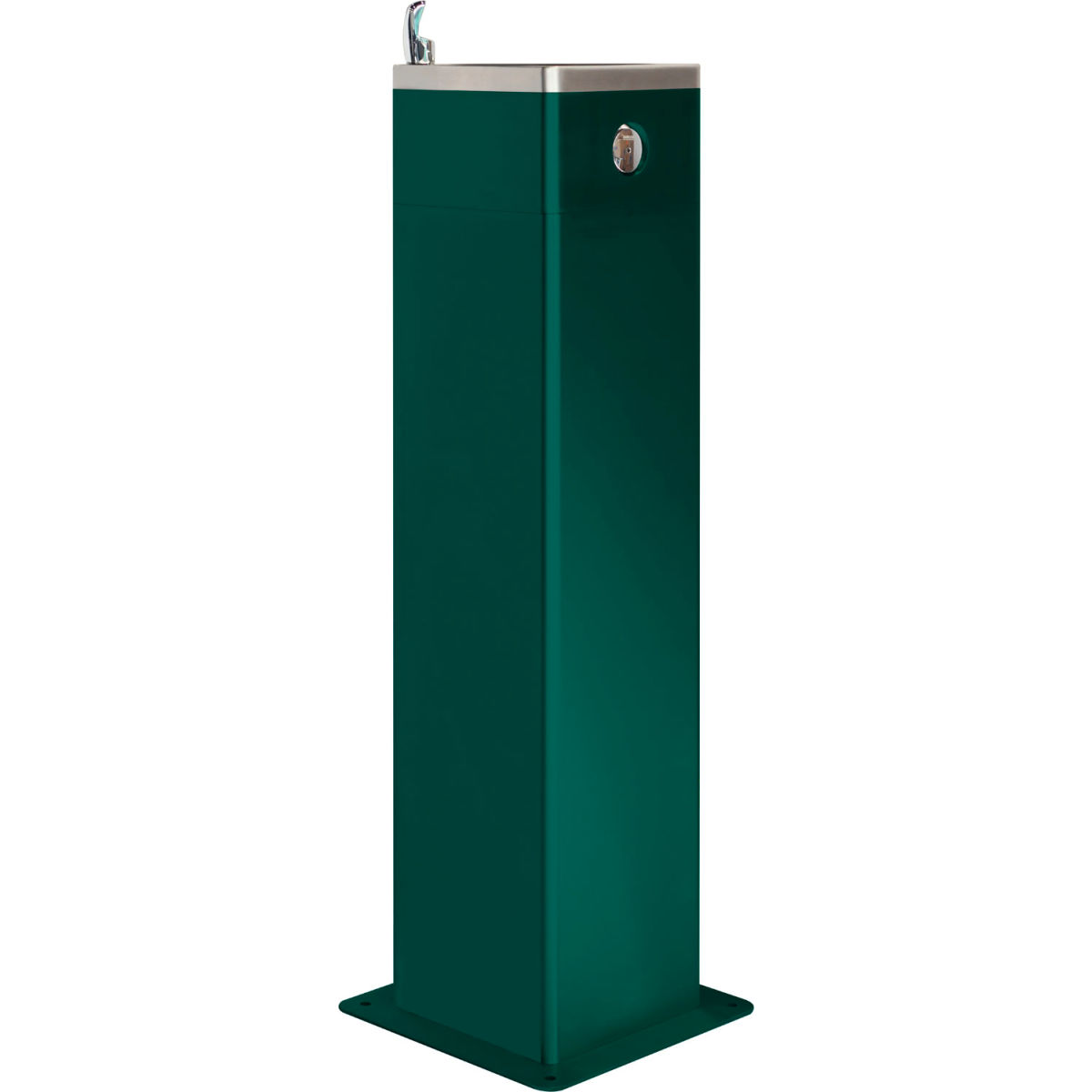 Outdoor Pedestal Drinking Fountain, Green