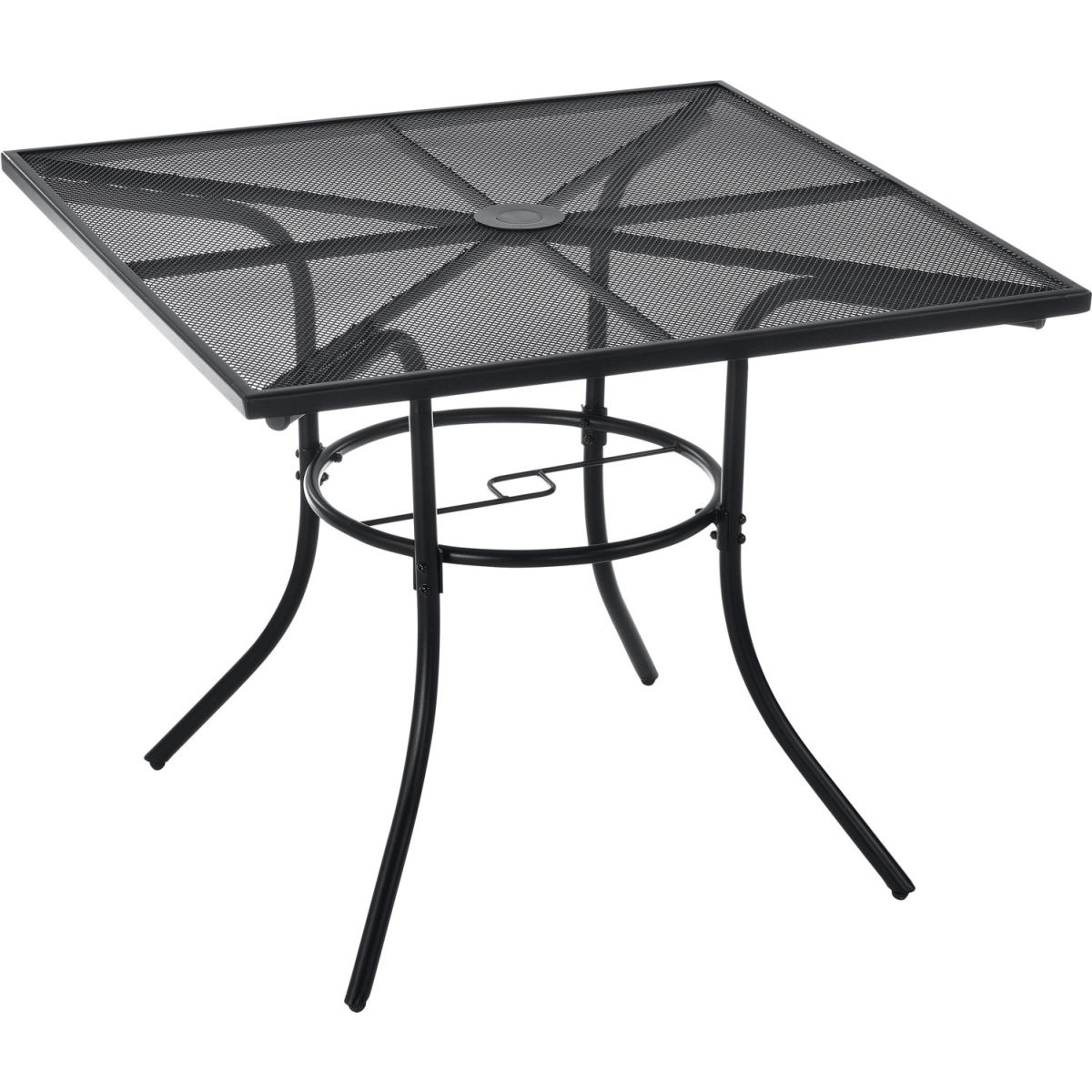 36 in. Interion Square Steel Mesh Outdoor Cafe Table