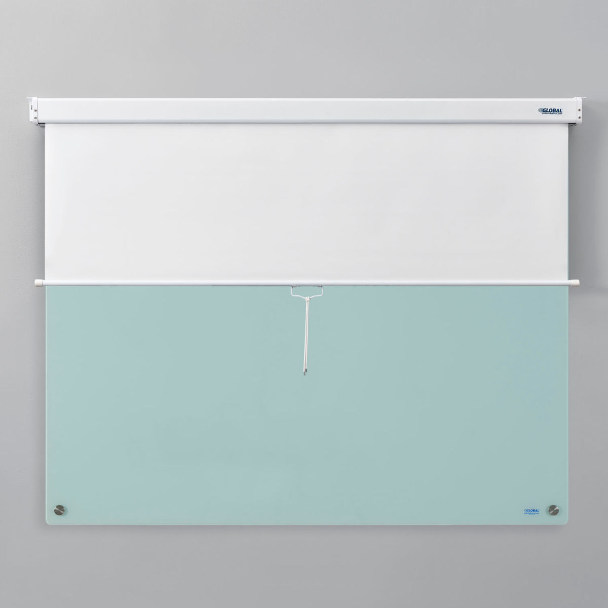 Global Industrial 695720 Pull Down Privacy Screens for 72 in. Dry Erase Boards