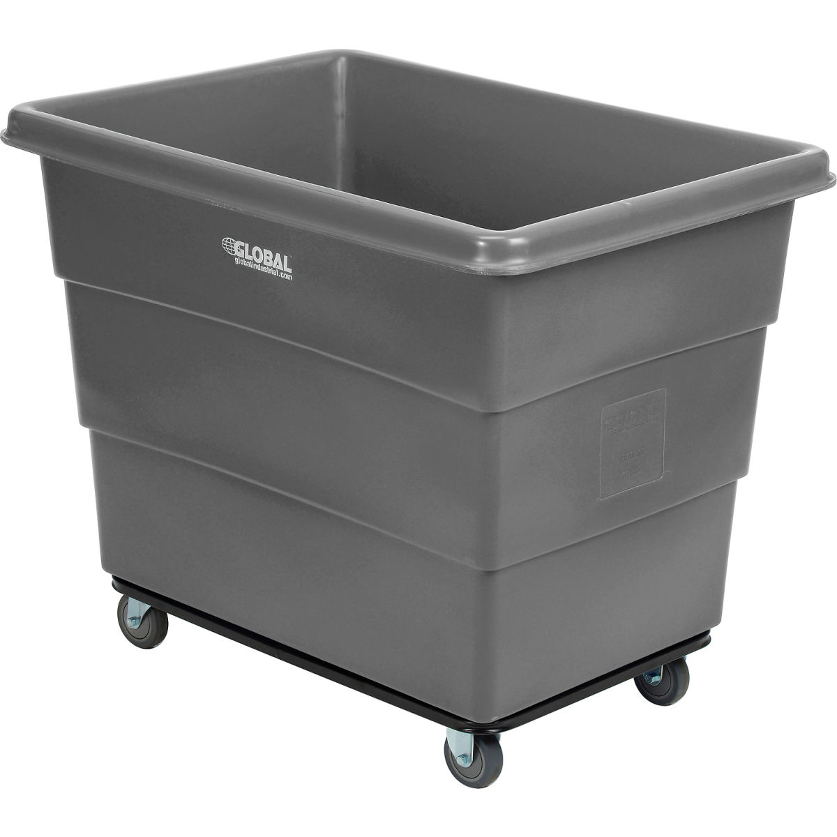 16 Bushel Steel Chassis Base Gray Plastic Bulk Box Truck
