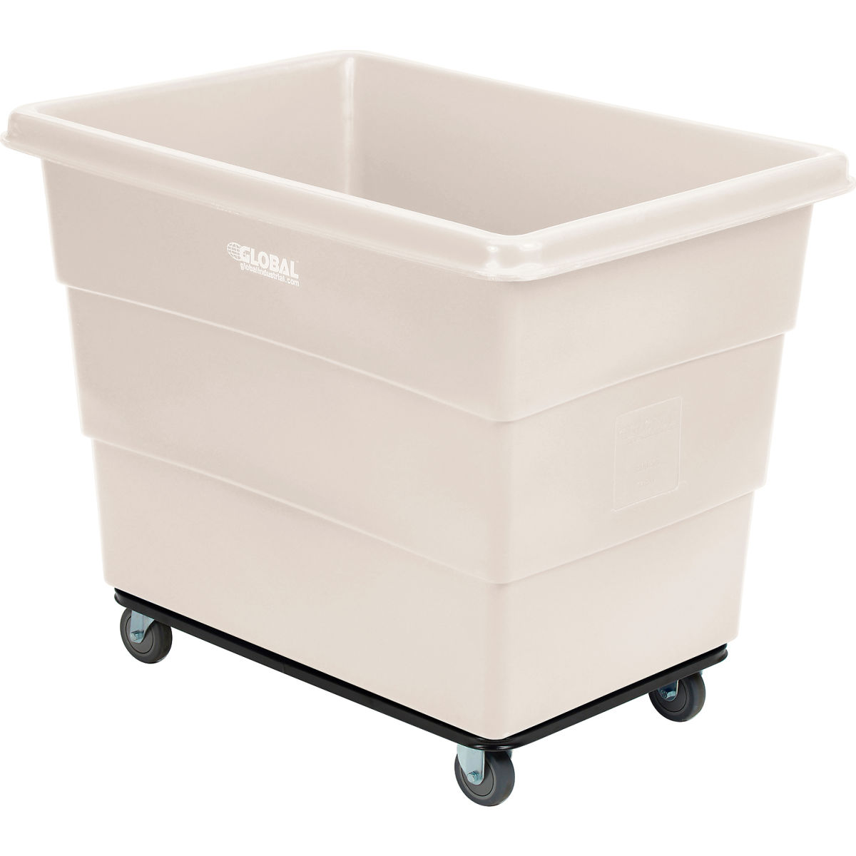 16 Bushel Steel Chassis Base White Plastic Bulk Box Truck