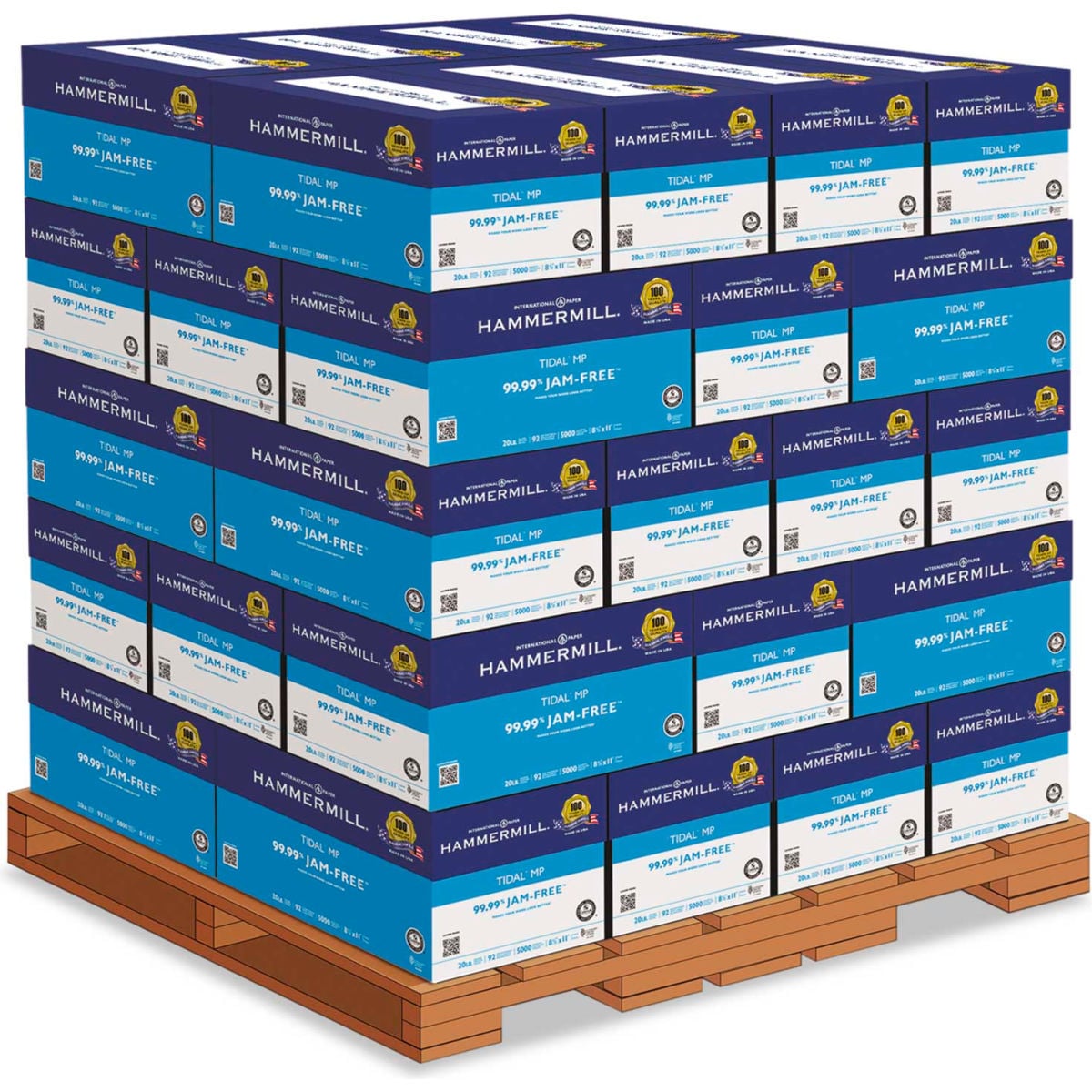 8.5 x 11 in. 162008PLT Copy Paper - Tidal, White - 200, 000 Sheets