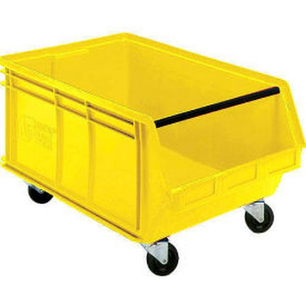 Quantum Food Service QUS275MOB YL Mobile Stack & Hang Shelf Bin - 18 x 16 1/2, Yellow, Case of 3