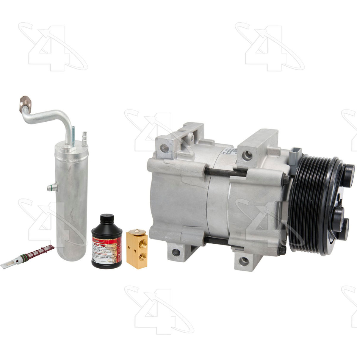 Four Seasons B2463485 2563NK Complete Air Conditioning Kit with New Compressor for 2000-2003 Ford Excursion