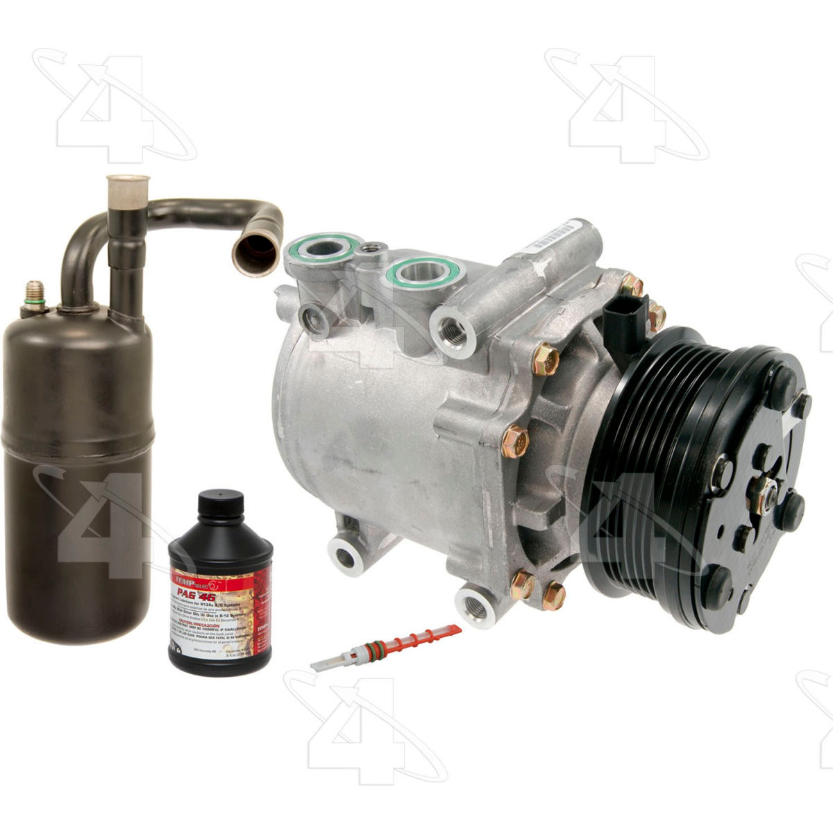 Four Seasons B2461630 4985NK Complete Air Conditioning Kit with New Compressor for 2003-2005 Ford Crown Victoria