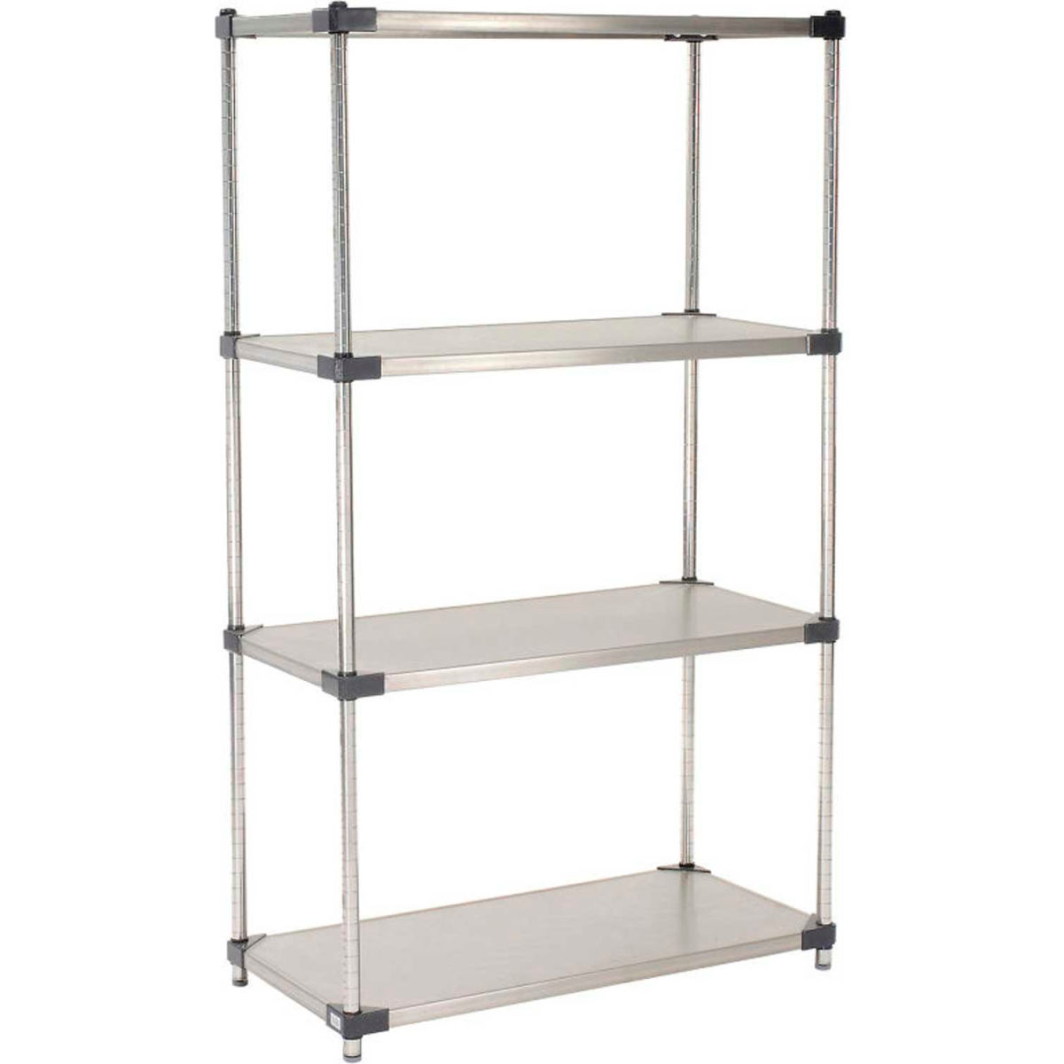Global Industrial 24367SS5 Nexel Solid Stainless Steel Starter Unit 5 Tier Shelving - 36 x 24 x 74 in.