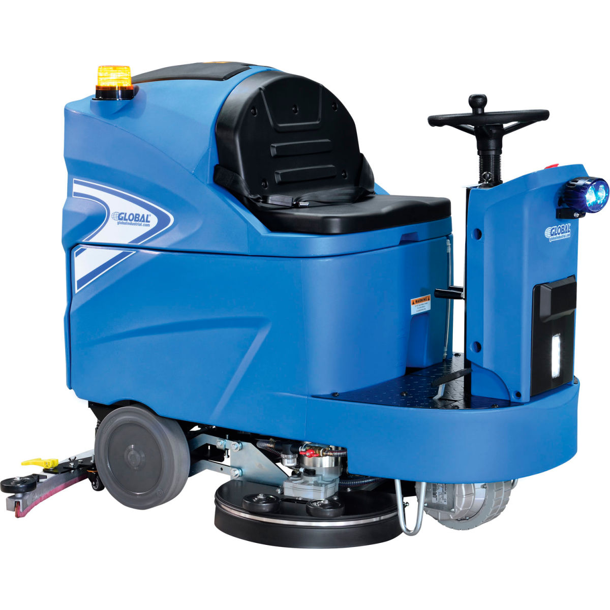 40 in. Auto Ride-On Floor Scrubber with Cleaning Path