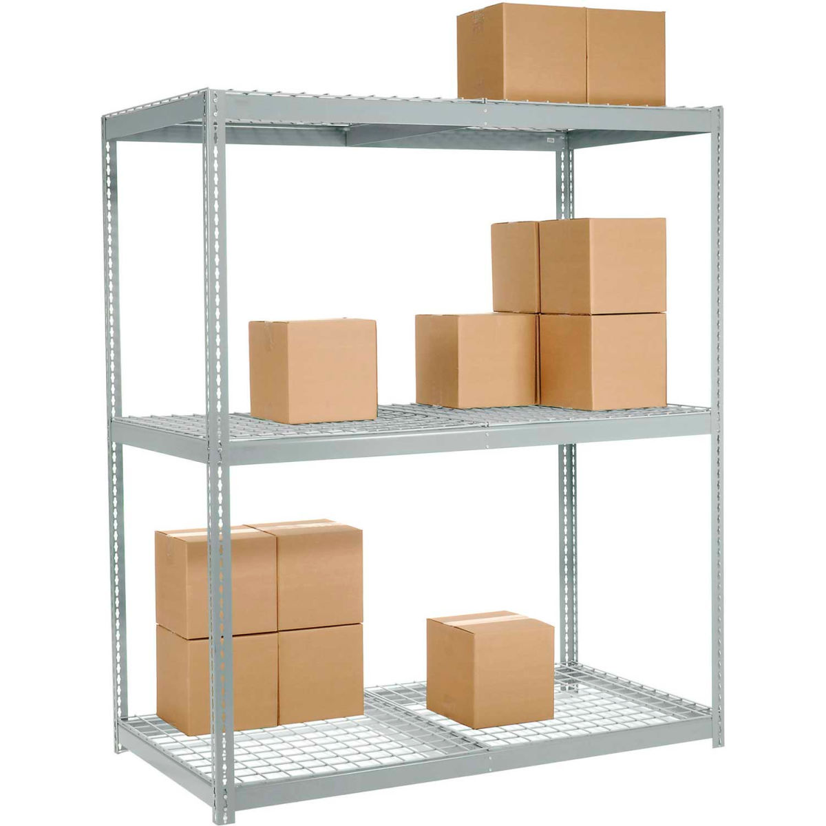 Global Industrial B2297645 High Capacity Wire Deck Shelf - Gray - 96 x 48 in.
