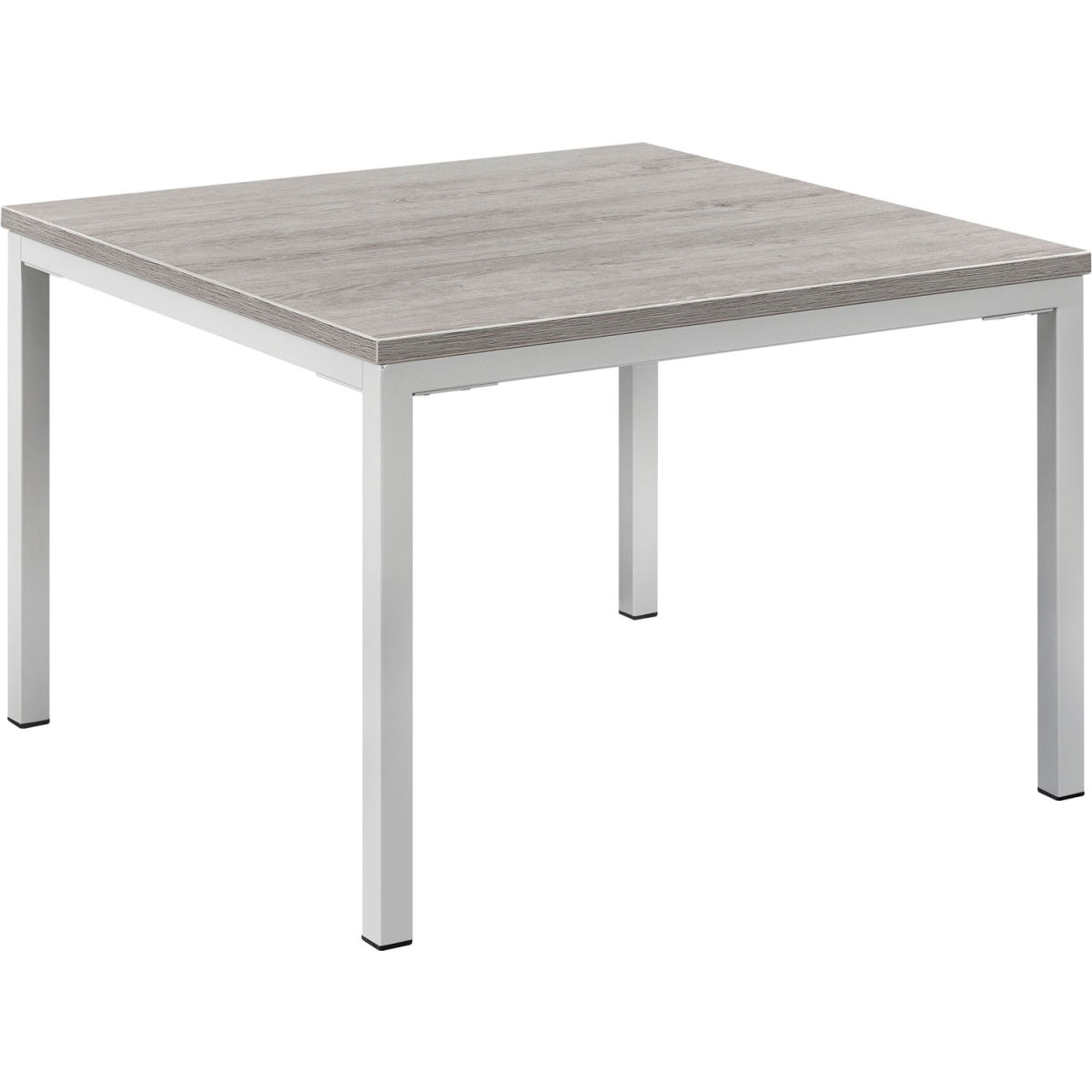 24 x 24 in. Interion Wood End Table with Steel Frame - Gray