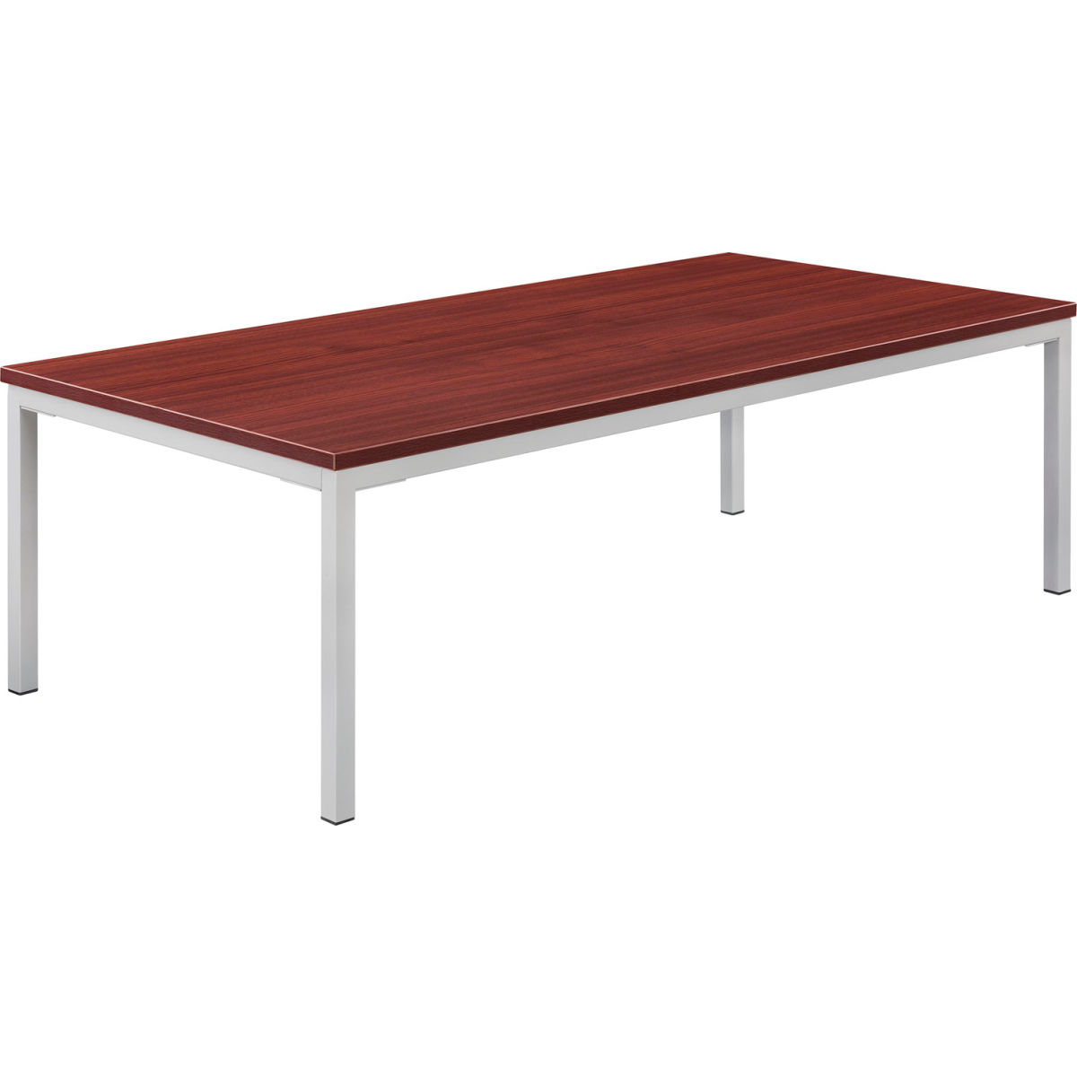 48 x 24 in. Interion Wood Coffee Table with Steel Frame - Mahogany