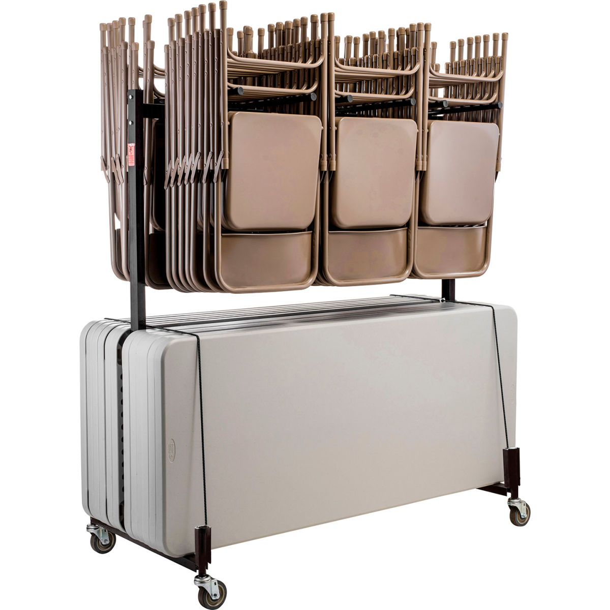 Interion Chair & Table Cart - Double Tier - Holds 42 Chairs & 8-10 Tables