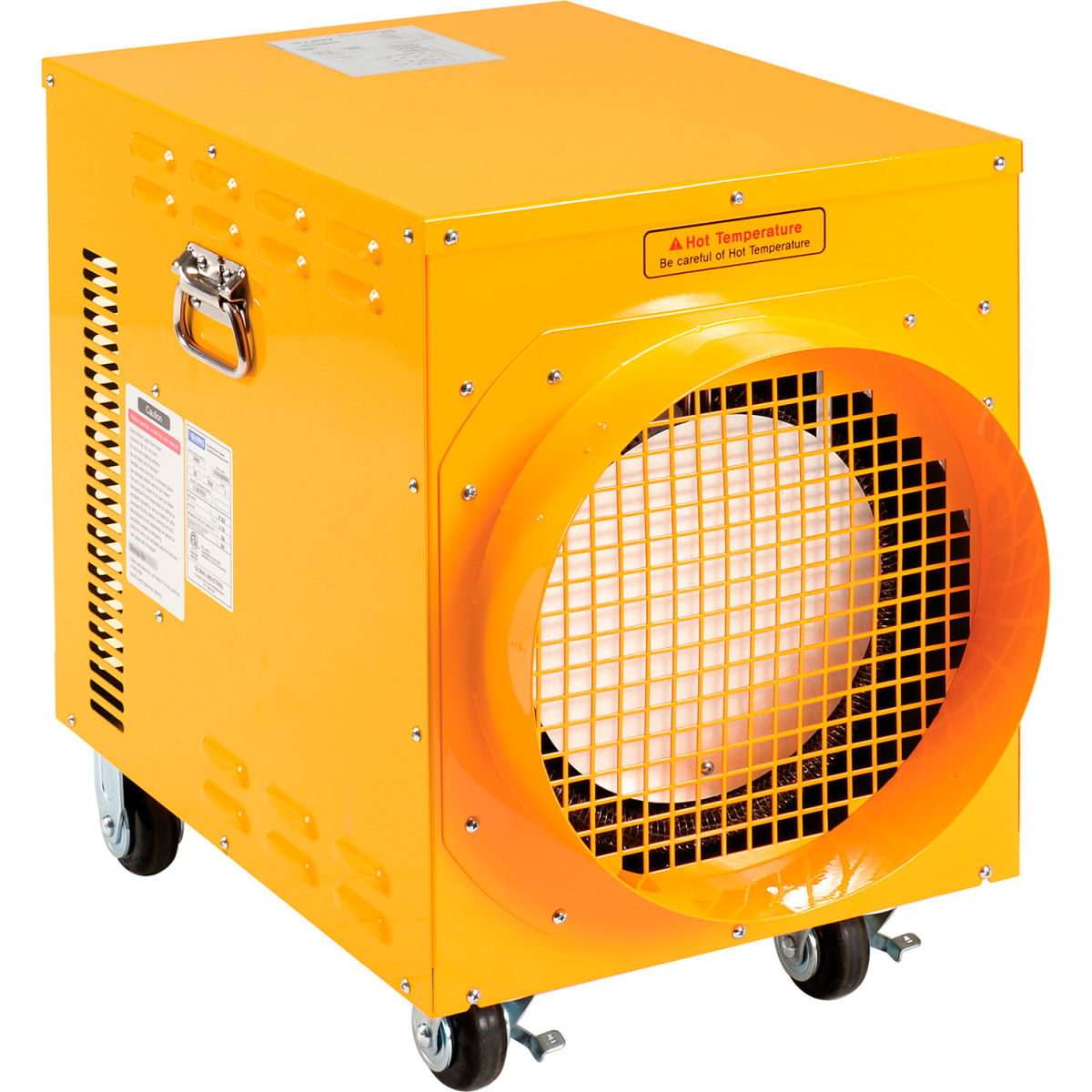 Portable Electric Heater, Adjustable Thermostat, 208V, 3 Phase, 15000W