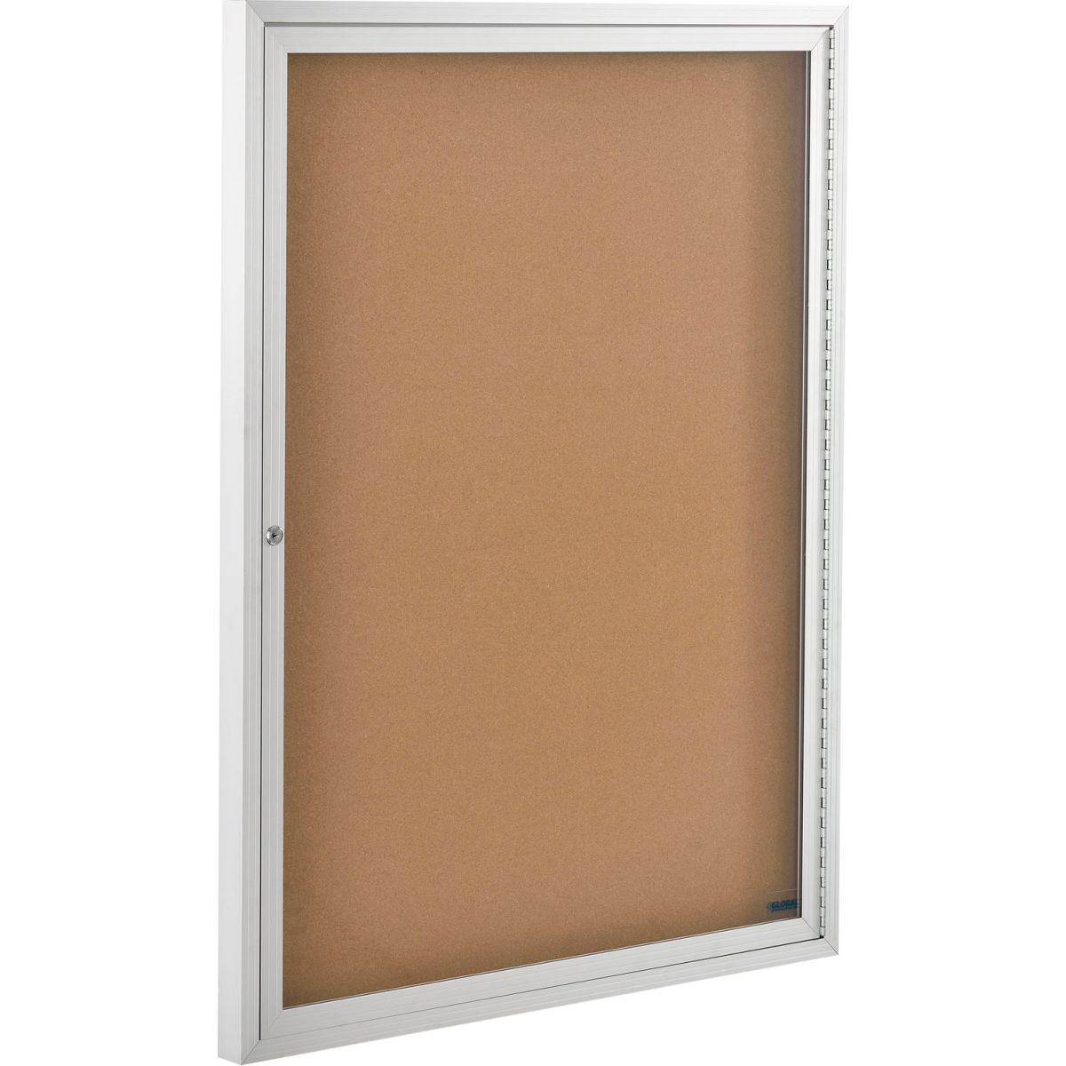 Enclosed Cork Bulletin Board with 1 Door - 36 x 48 in.