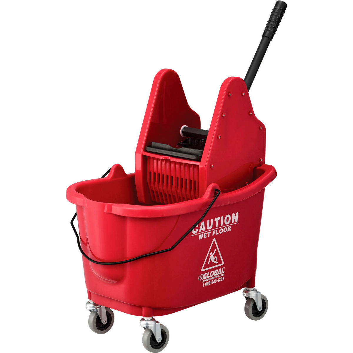 38 qt. Mop Bucket & Wringer Combo with Down Press, Red