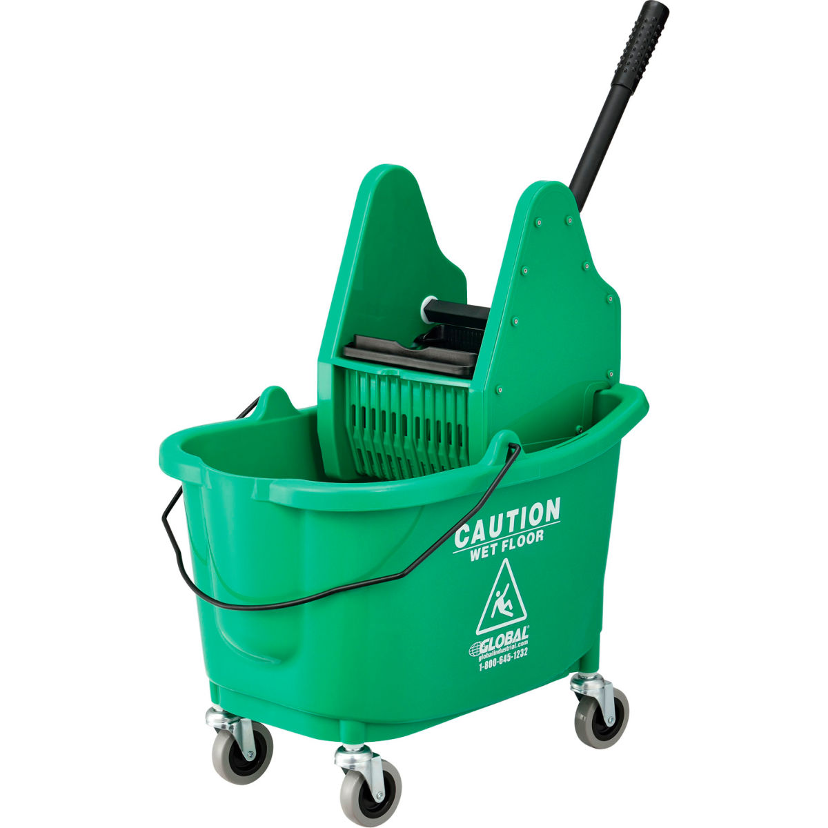 38 qt. Mop Bucket & Wringer Combo with Down Press, Green