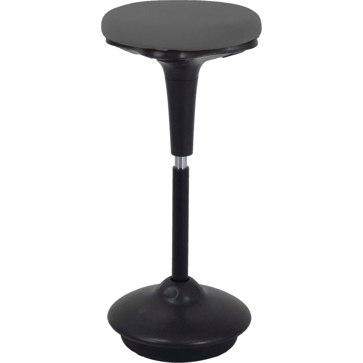 695613GY 25-33 in. Interion Active Seating Stool with Fabric - Gray