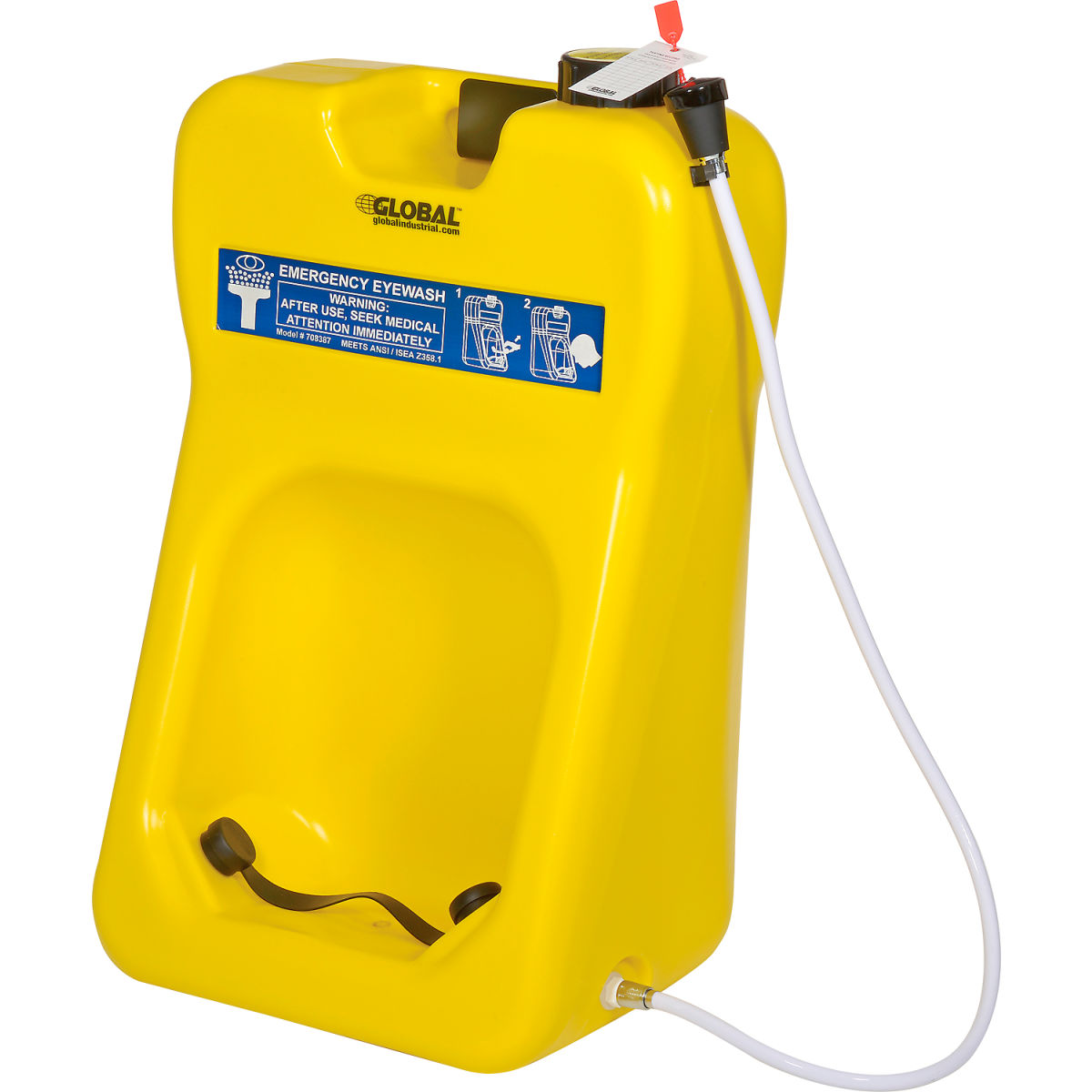Global Industrial 708387 20 gal Gravity Fed Portable Eyewash Station