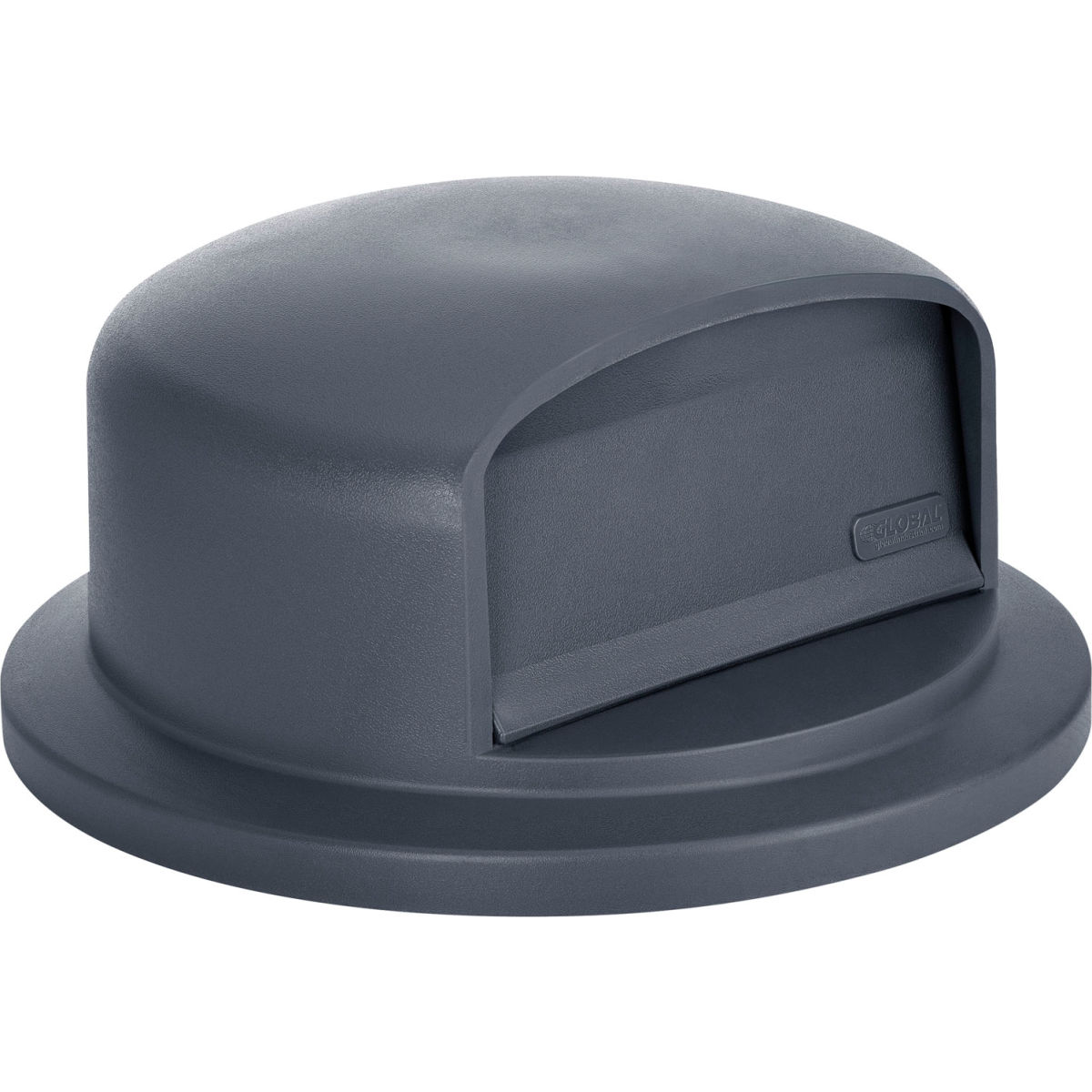 55 gal Plastic Trash Can Dome Lid - Gray
