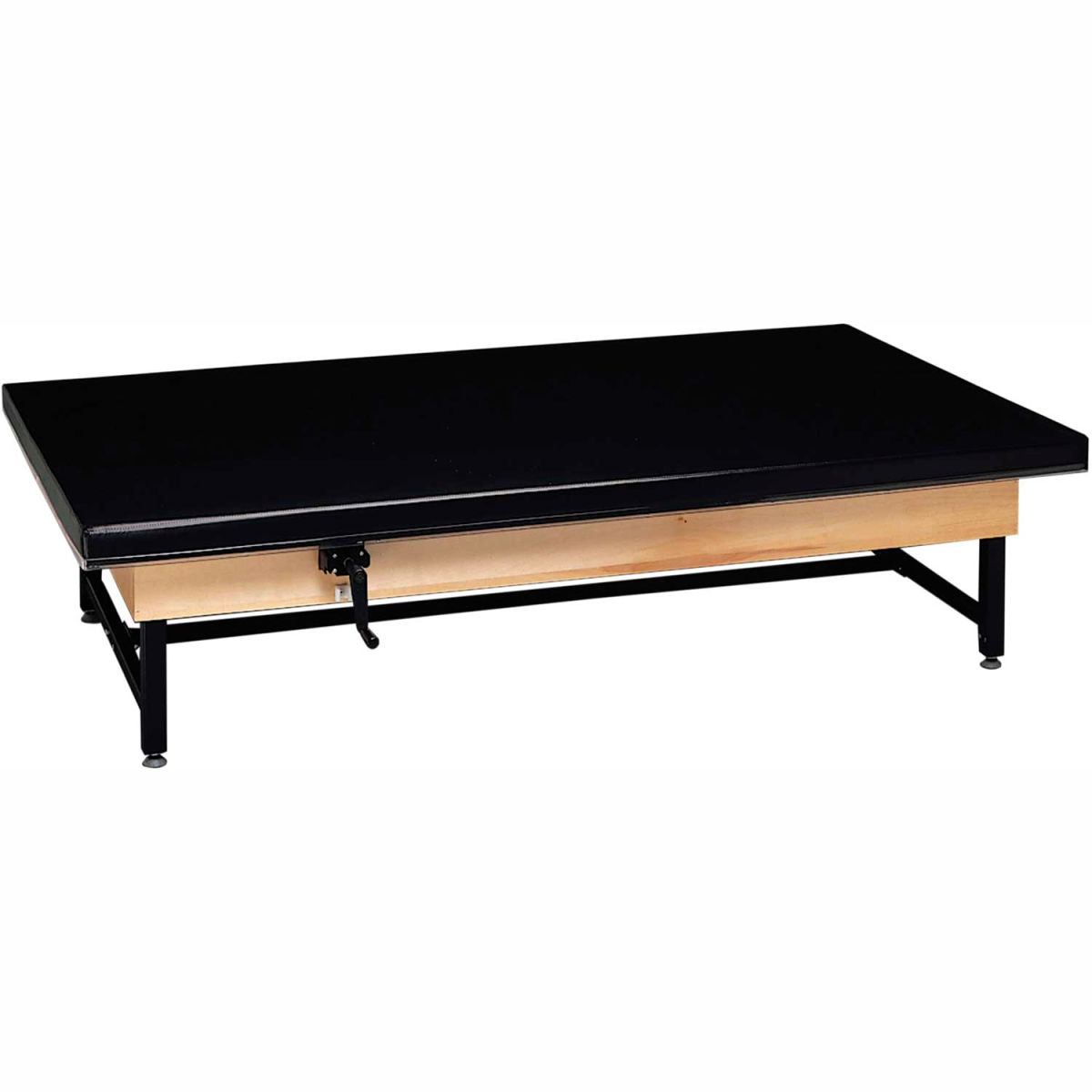 Manual Hi-Low Upholstered Mat Platform Table - 84 x 36 x 19 27 in.