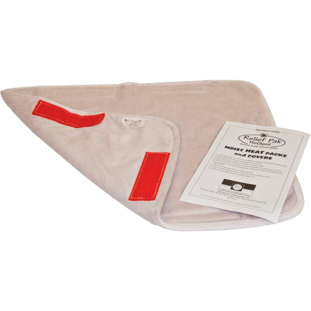 B2194146 Relief Pak All-Terry Microfiber, Half Size HotSpot Moist Heat Pack Cover - 12 per Pack
