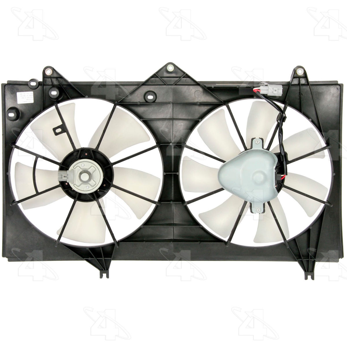 Four Seasons B2473056 75356 Radiator & Condenser Fan Motor Assembly for 2002-2005 Toyota Camry - Black