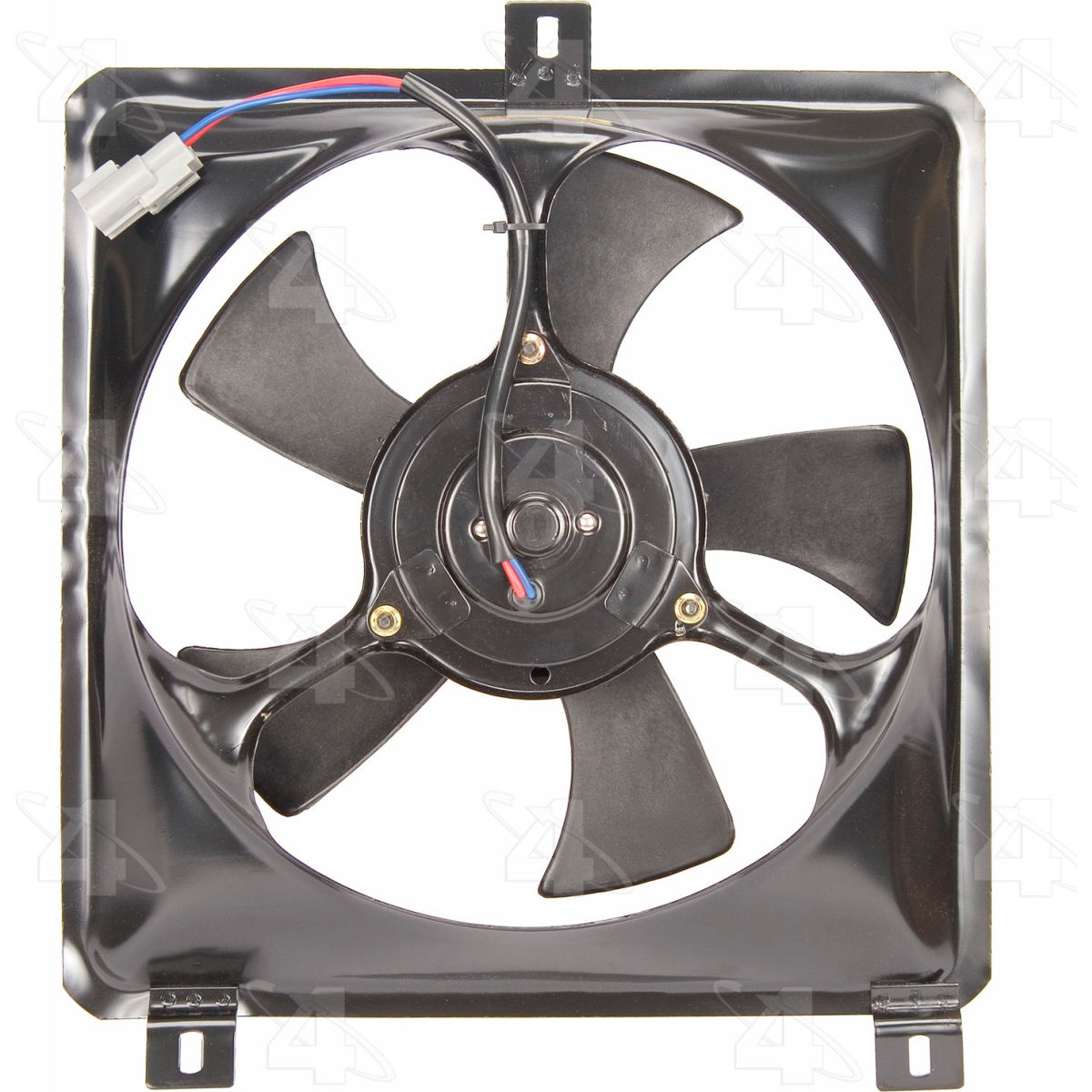 Four Seasons B2473025 75575 Condenser Fan Motor Assembly for 1996-2000 Toyota Rav4 - Black