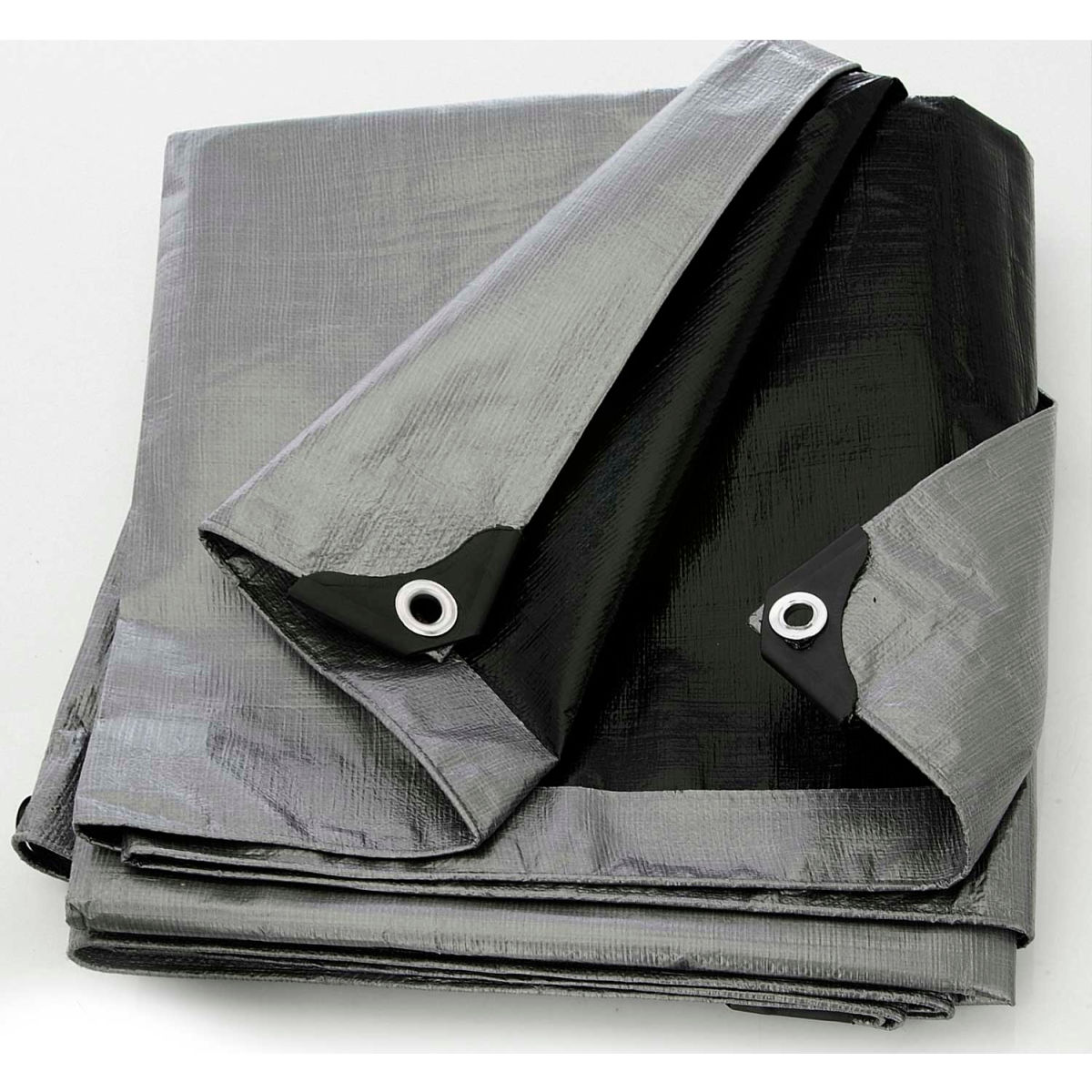 B1501718 ST-3040 BOEN Heavy Duty Tarp, 14 x 14 Weave - Silver & Black - 30 x 40 ft.