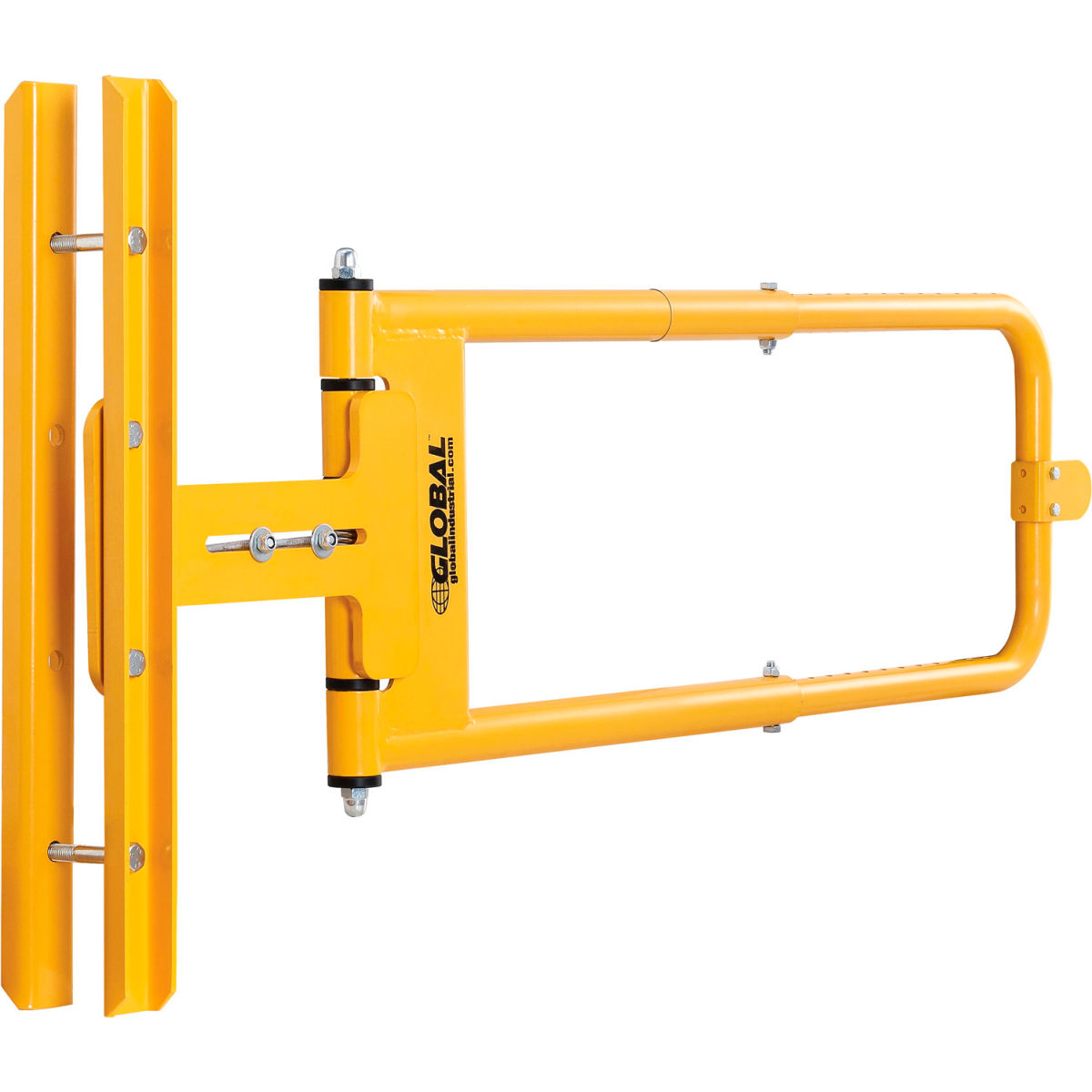 Global Industrial 708537YL 24-40 in. Adjustable Safety Swing Gate, Yellow