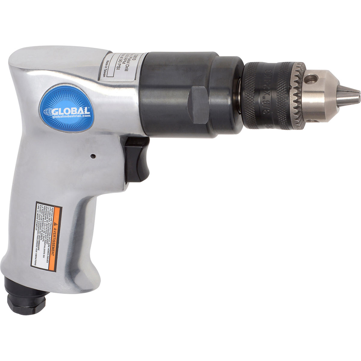 Picture of Rockford Commercial Warehouse B2383980 15&#44; 000 RPM Global Industrial 0.37 in. Reversible Pistol Grip Drill