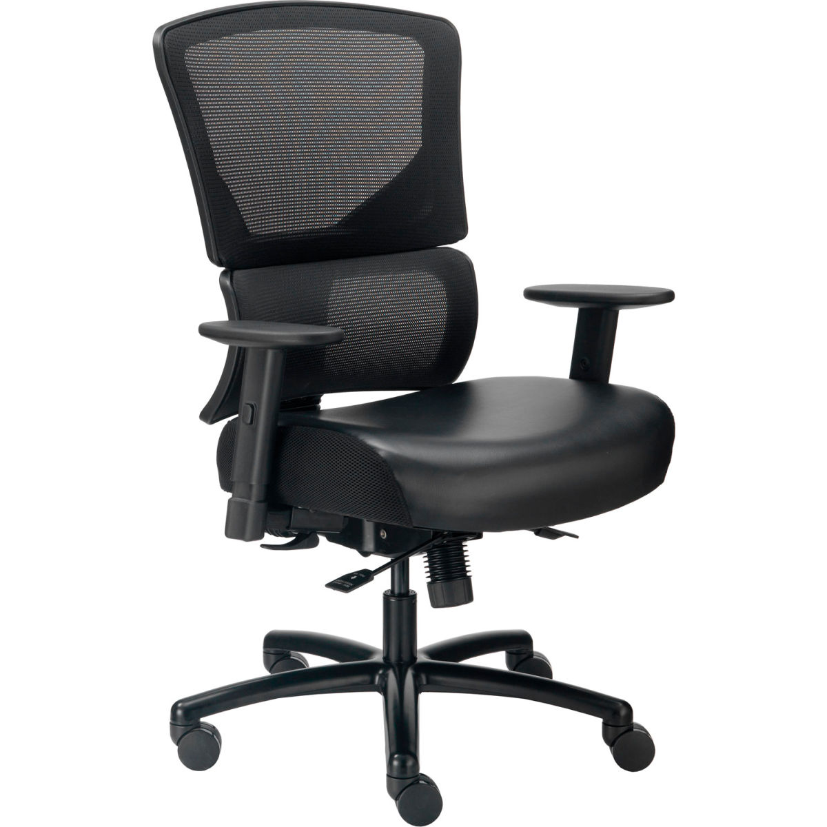 Big & Tall Mesh Back Chair - Black - Ergonomic Design - 400 lbs Capacity