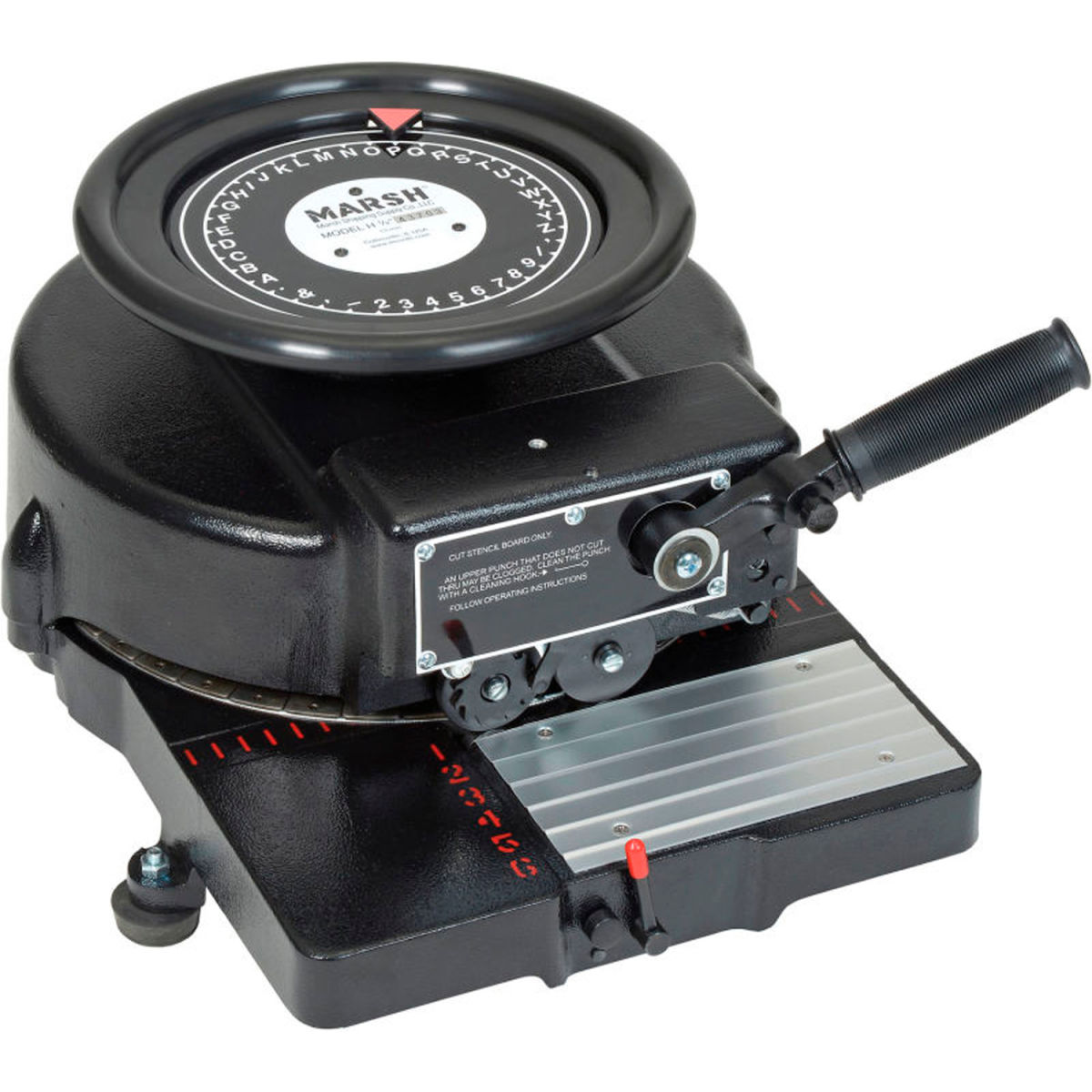 412480 Model H Manual Stencil Machine for 0.5 in. Characters