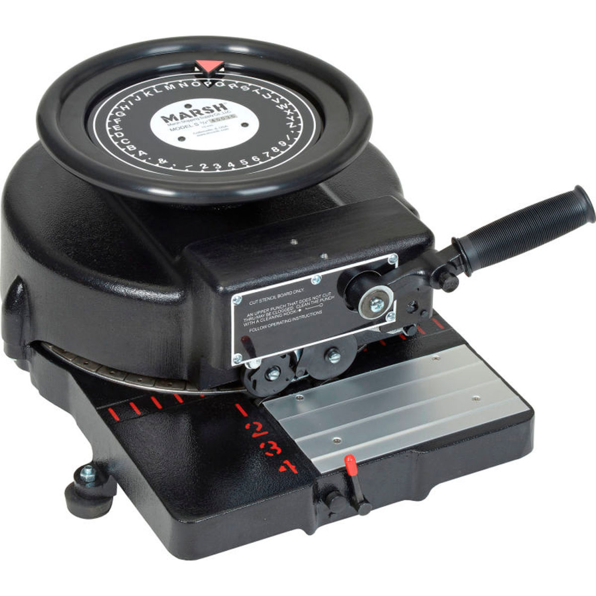 412481 Model S Manual Stencil Machine for 0.75 in. Characters