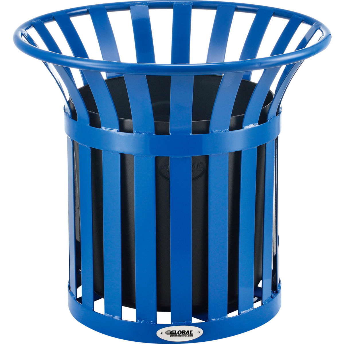 Steel Slat Planter - Blue