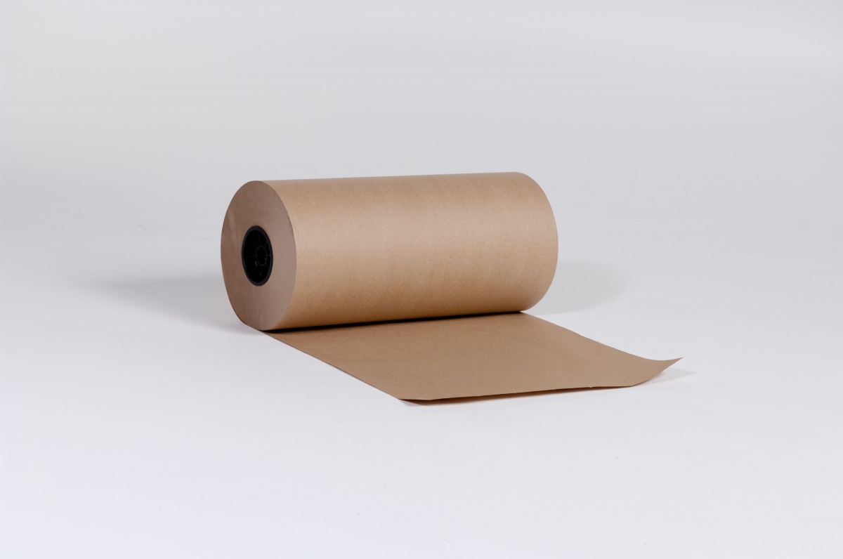 Kraft Paper Rolls, 48 in Roll Width, 600 ft Roll Length, 48 lb Roll Weight, 60 lb Basis Weight