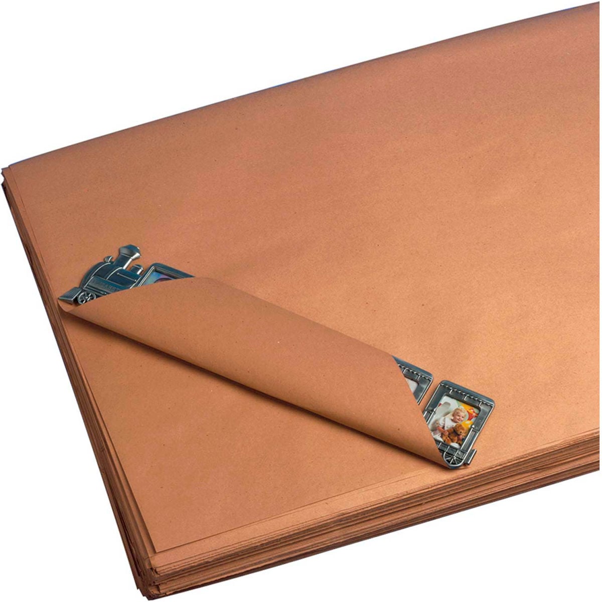 Kraft Paper Sheets, 24 in Sheet W, 36 in Sheet L, 50 lb Basis Weight, 500 Sheets per Bundle