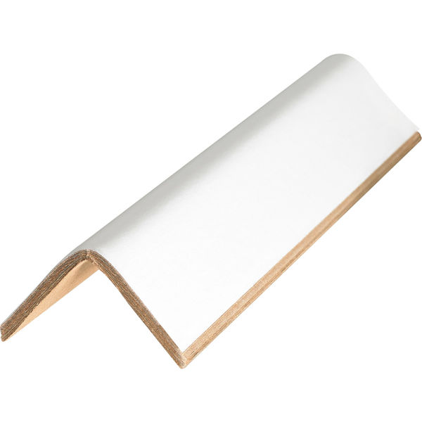 BP2440 0.225 in. Thick White Edge Protectors - 3 x 3 x 48 in. - Pack of 25