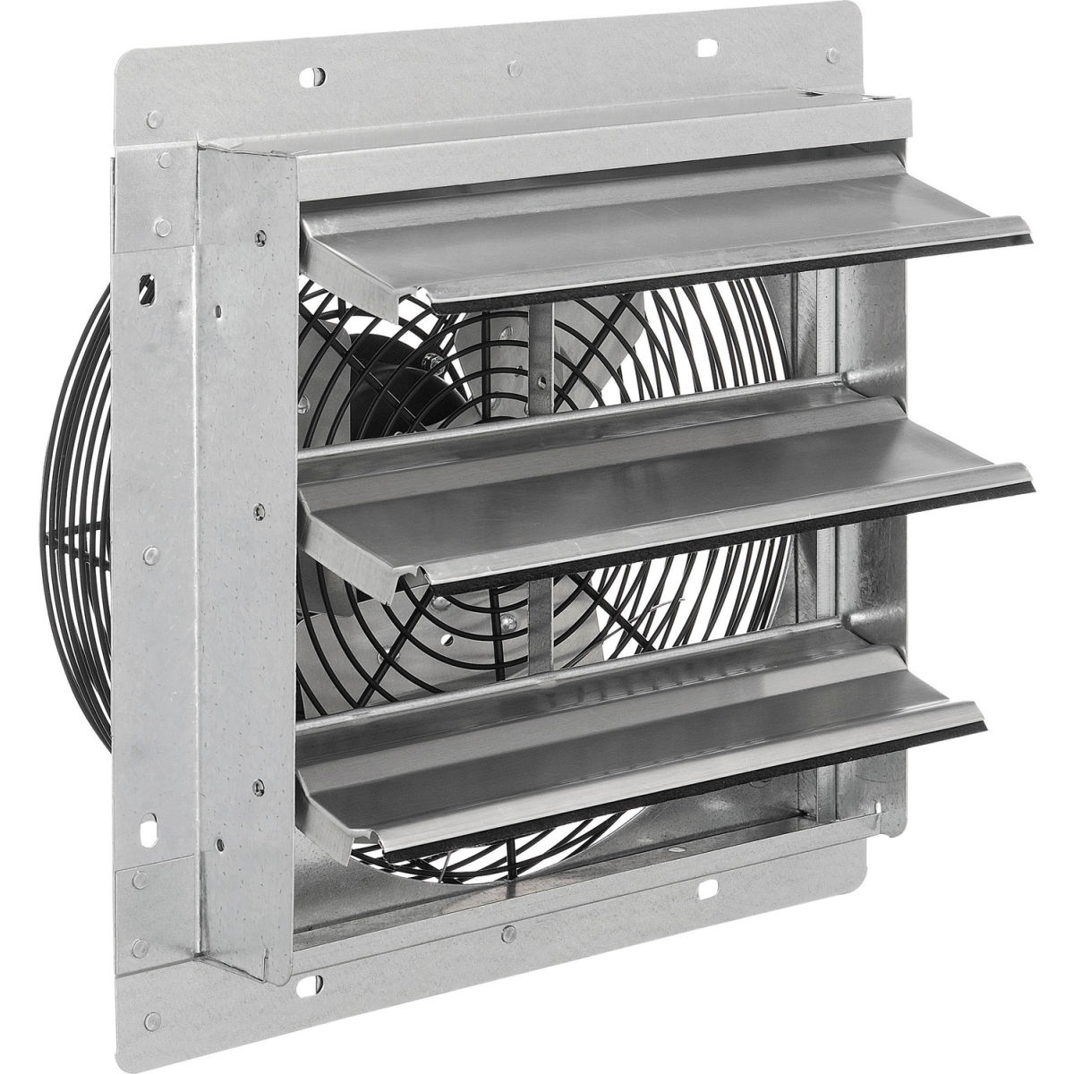 Global Industrial 3071100 12 in. 0.08 HP CD Direct Drive Exhaust Fan with Shutter & Single Speed -  GLOBAL INDUSTRIES